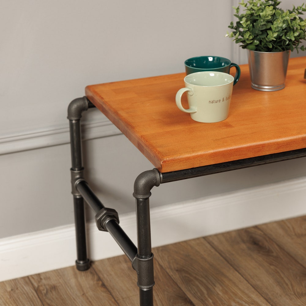 Industrial Pipe table, furniture, handmade, coffee table, round table, diy table, black pipe table, living table