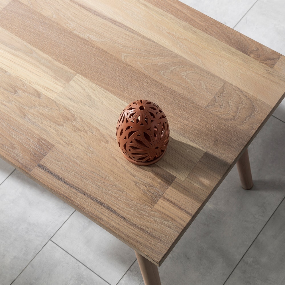 Wooden Coffee Table, Natural Oak Center Table, Minimalist Rectangular Table, Solid Oak Wood Table, Living Room Furniture, Mother's Day Gift