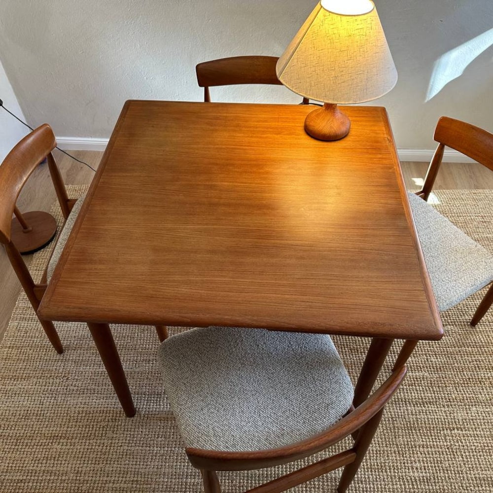 1 of 4 Danish teak wood chair by Farso Stolefabrik, 60s 70s, Midcentury furniture, designer Dining Chair, made in Denmark, scandi japandi