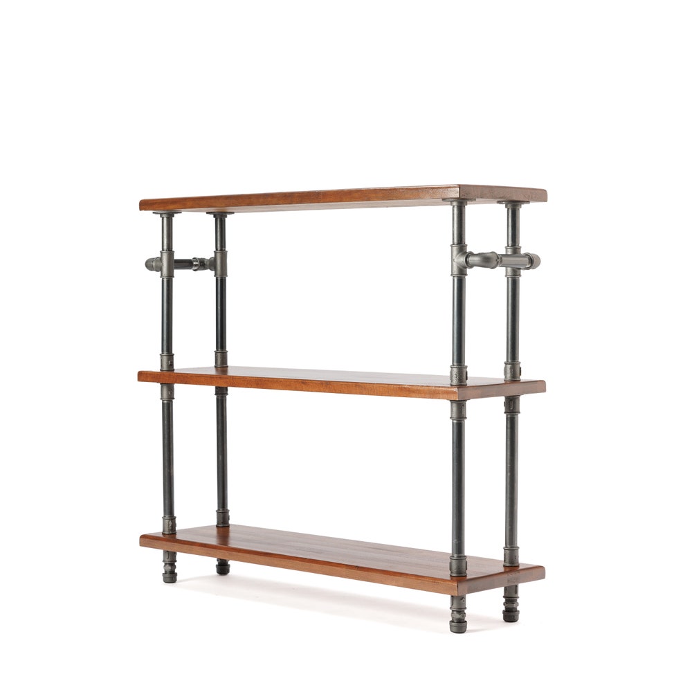 Wood Kitchen Storage Cart, handmade furniture, coffee table, round table, diy table, black pipe table, living table