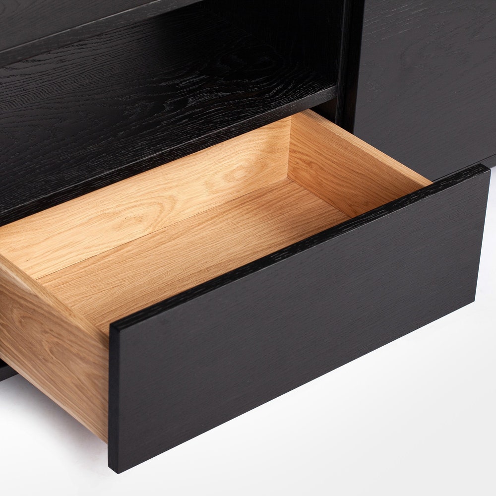 Solid Wood Media Center, Black Tv Stand, Tv cabinet
