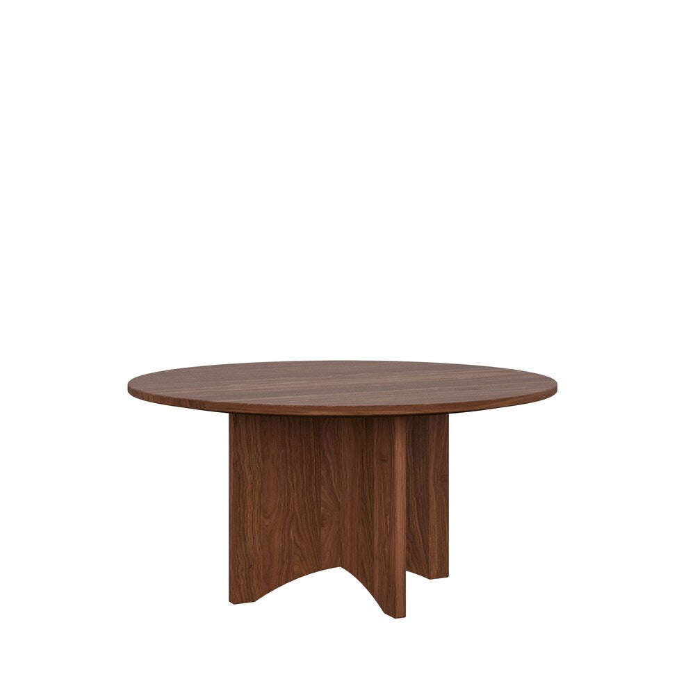 The Taylor Walnut Dining Table, round dining table, circle table, solid wood table