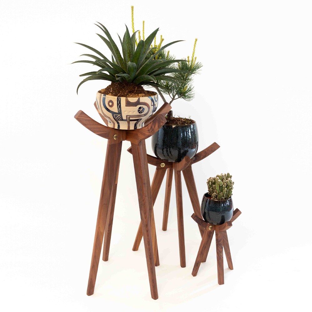 Wooden Plant Holder Tall Plant Stand Indoor Plant Stand Air Plant Stand Planter Stand Office Decor Garden Decor Farmhouse Decor Teacher Gift