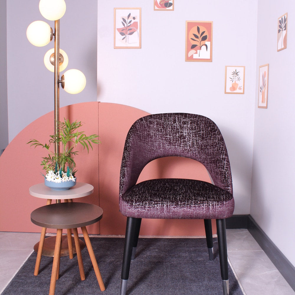 Wooden armless dining chair, Perfect for Living Room, Dining Room and Kitchen, Handmade Upholstery, Color Options for Home Decoration