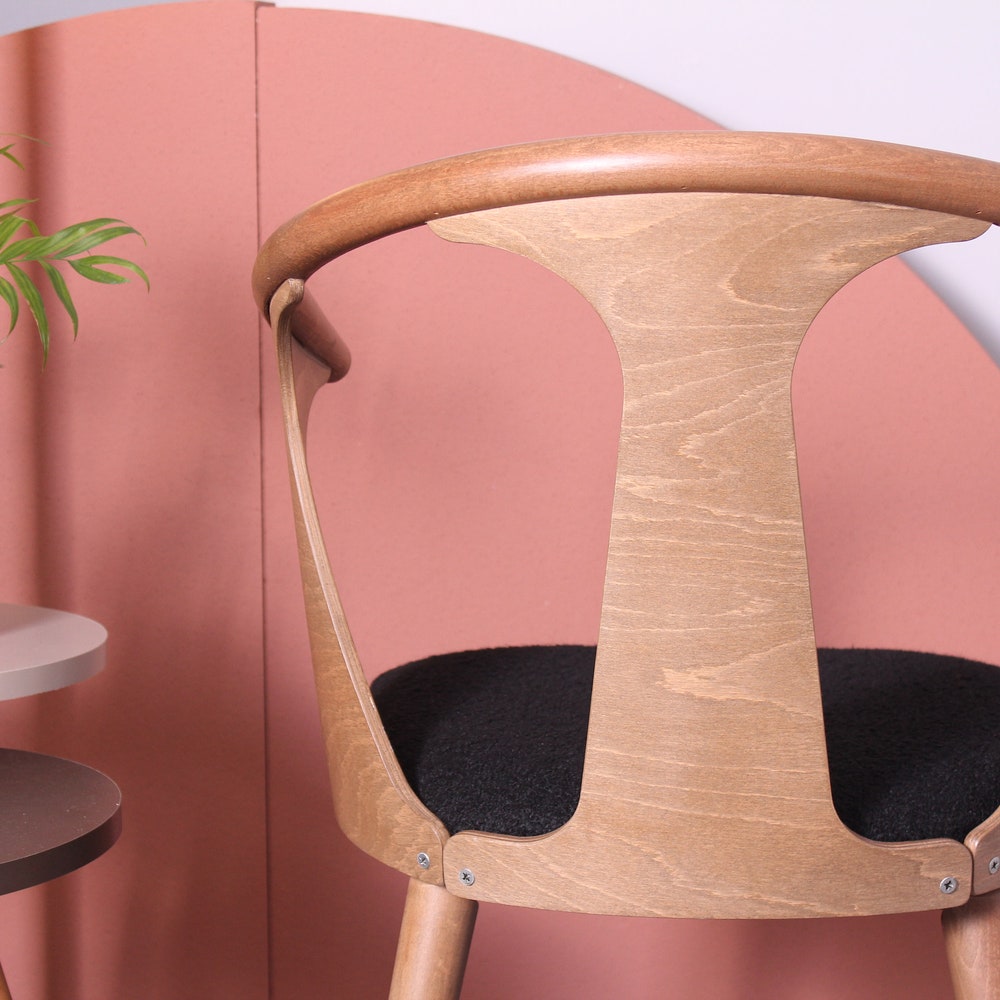 Danish Wishbone Style Chair - Dining Chair - Wooden Legs - Wishbone Chair - Living Room Chair