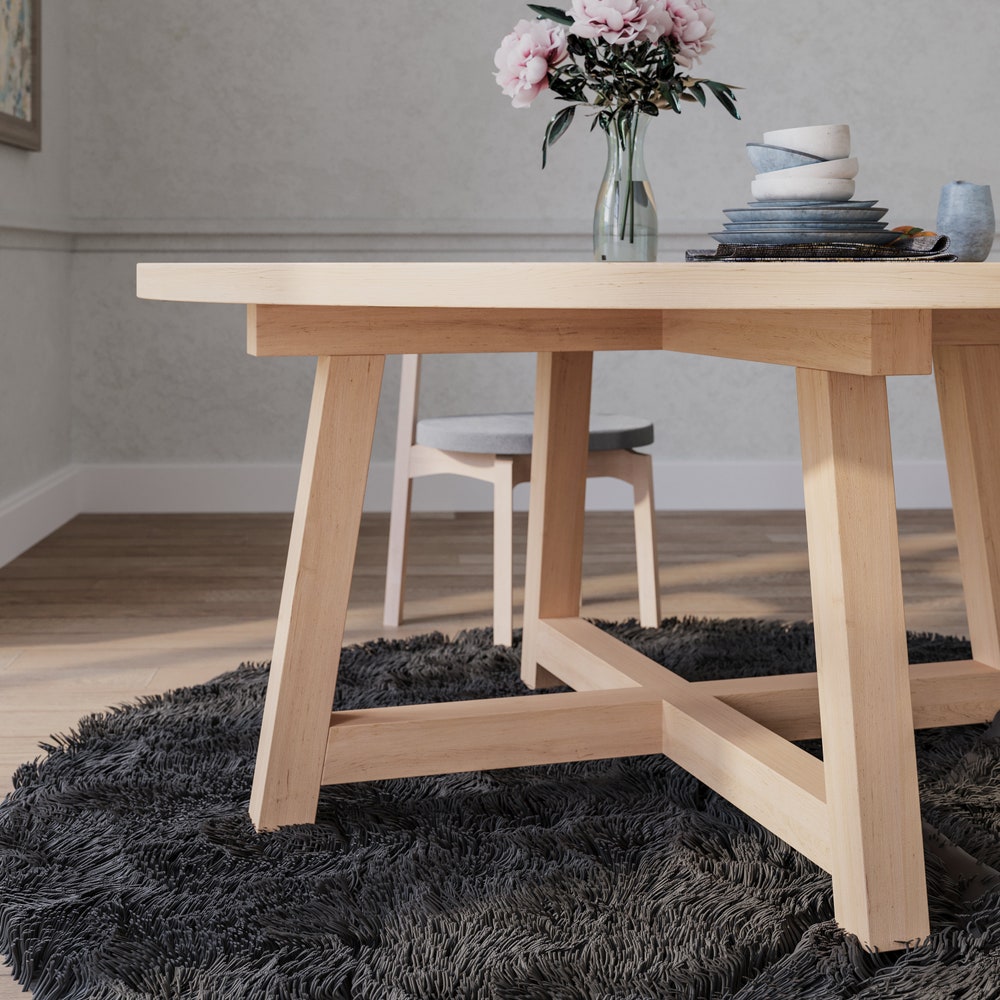 The Croft Maple Dining Table, Round Dining Table