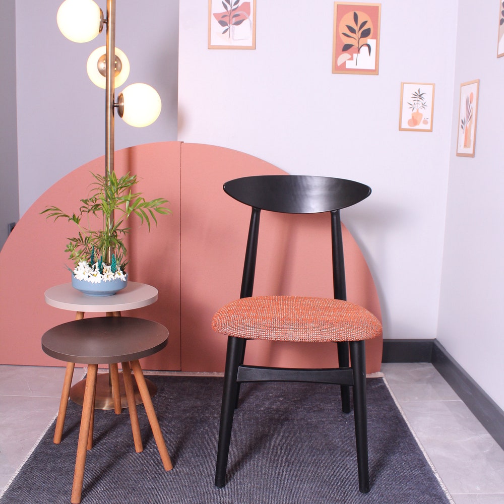 Dining Chair Wooden Armless Chair, Perfect for Living Room, Dining Room and Kitchen, Upholstery color options for Home Decoration