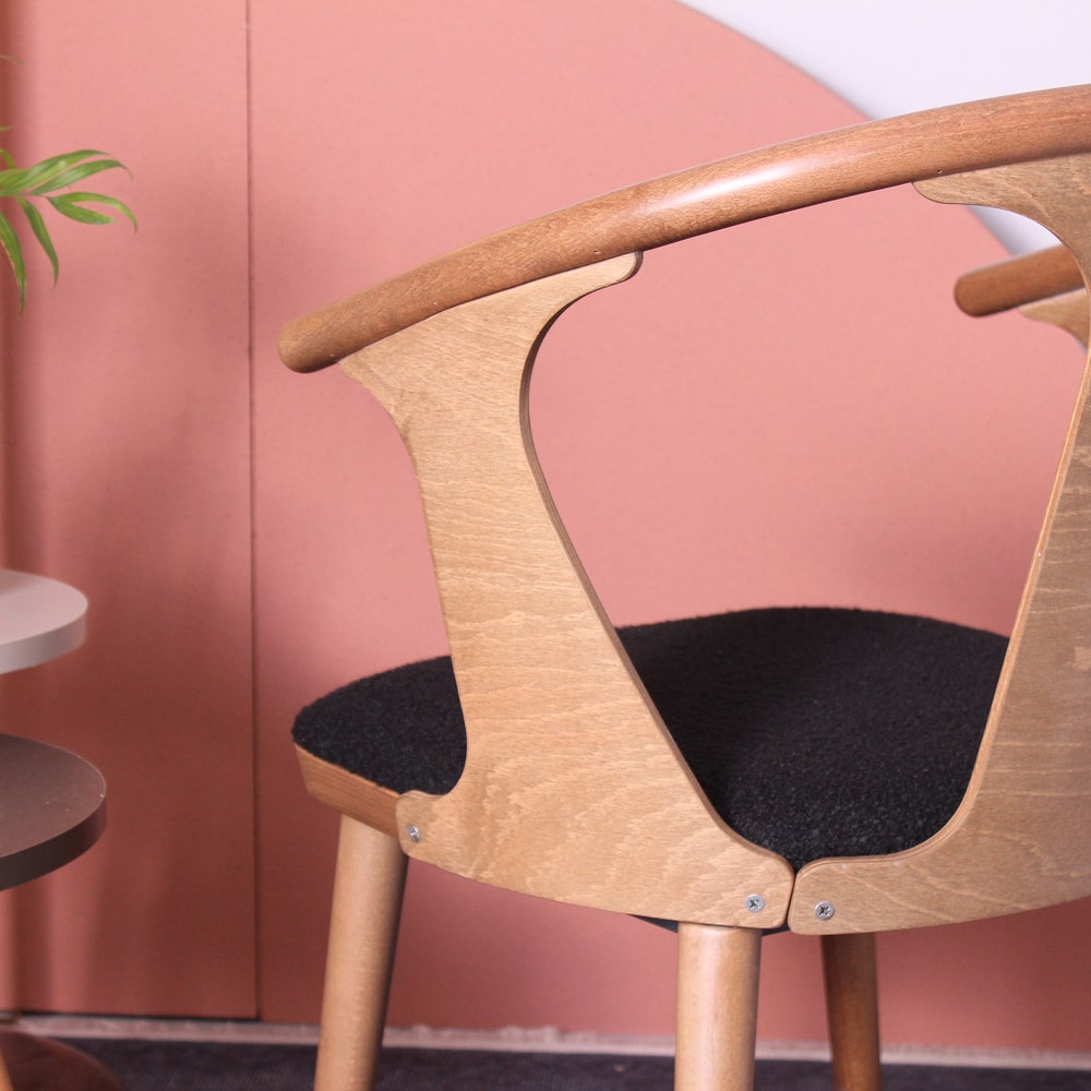Danish Wishbone Style Chair - Dining Chair - Wooden Legs - Wishbone Chair - Living Room Chair
