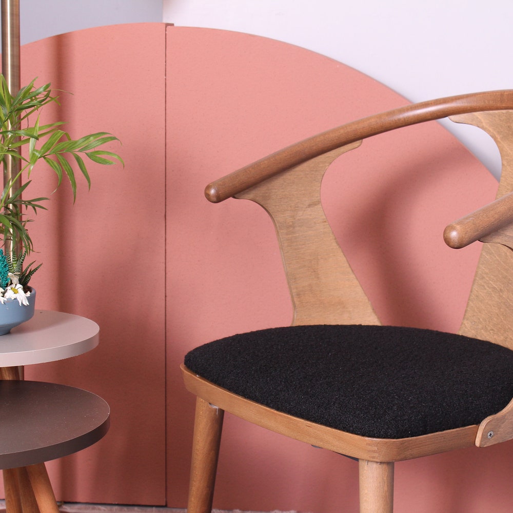 Danish Wishbone Style Chair - Dining Chair - Wooden Legs - Wishbone Chair - Living Room Chair