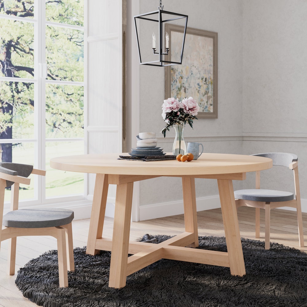 The Croft Maple Dining Table, Round Dining Table