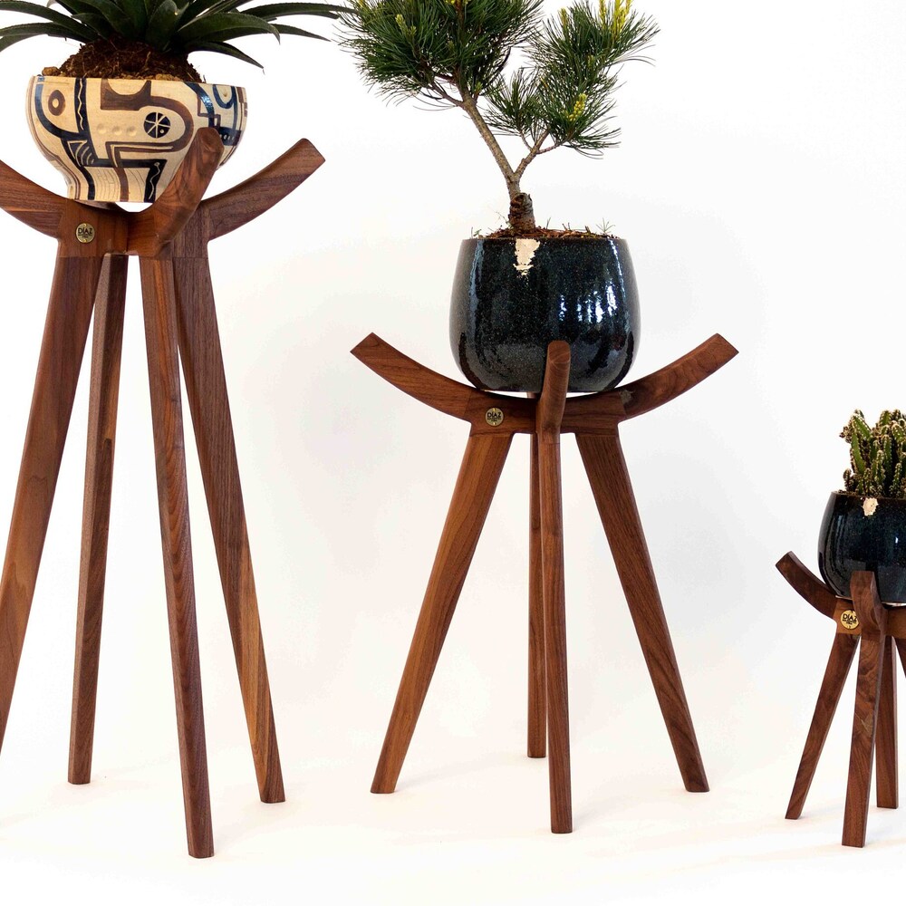 Wooden Plant Holder Tall Plant Stand Indoor Plant Stand Air Plant Stand Planter Stand Office Decor Garden Decor Farmhouse Decor Teacher Gift