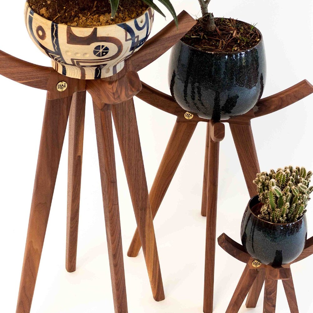 Wooden Plant Holder Tall Plant Stand Indoor Plant Stand Air Plant Stand Planter Stand Office Decor Garden Decor Farmhouse Decor Teacher Gift