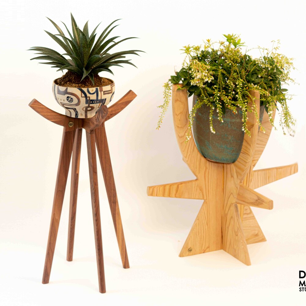 Wedding Gift Wood Plant Stand Office Decor Tall Plant Stand Garden Ornament Plant Stand Indoor Succulent Planter Raised Garden Bed Garden