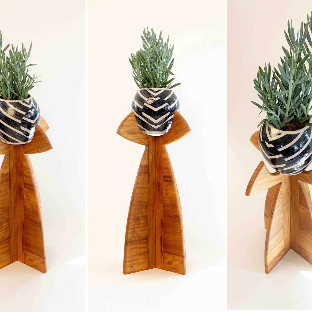 Wedding Gift Wood Plant Stand Office Decor Tall Plant Stand Garden Ornament Plant Stand Indoor Succulent Planter Raised Garden Bed Garden