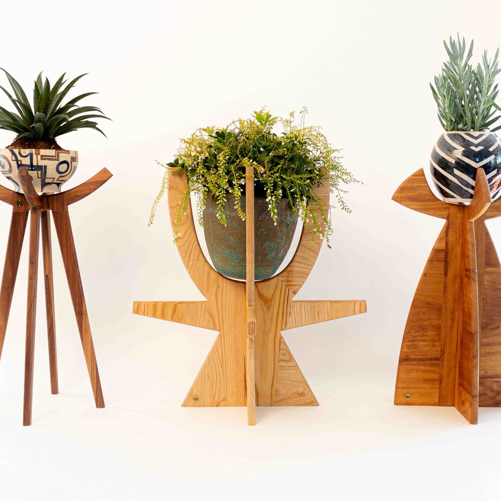 Wedding Gift Wood Plant Stand Office Decor Tall Plant Stand Garden Ornament Plant Stand Indoor Succulent Planter Raised Garden Bed Garden