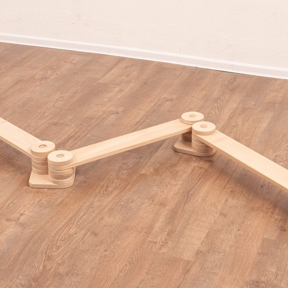 Baby Gift Transformable Balance Beam Set, Nursery Decor Montessori Balance Toy, Plywood Furniture Indoor Play Gym, Balance Path for Kids