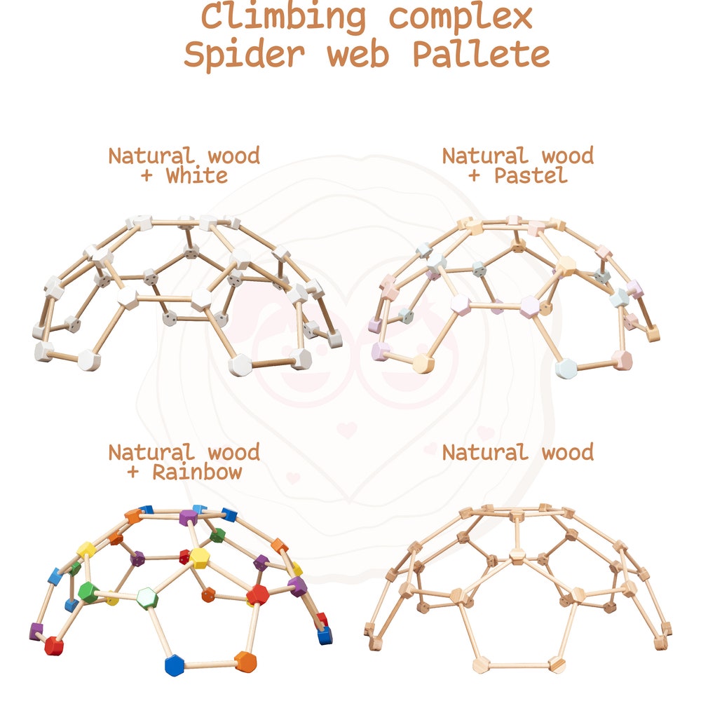 Spider Web, Climbing dome, Playground for kids, Montessori Climber, Toddler Climbing Gym, Indoor Baby Gym, Waldorf, Scandinavian Furniture
