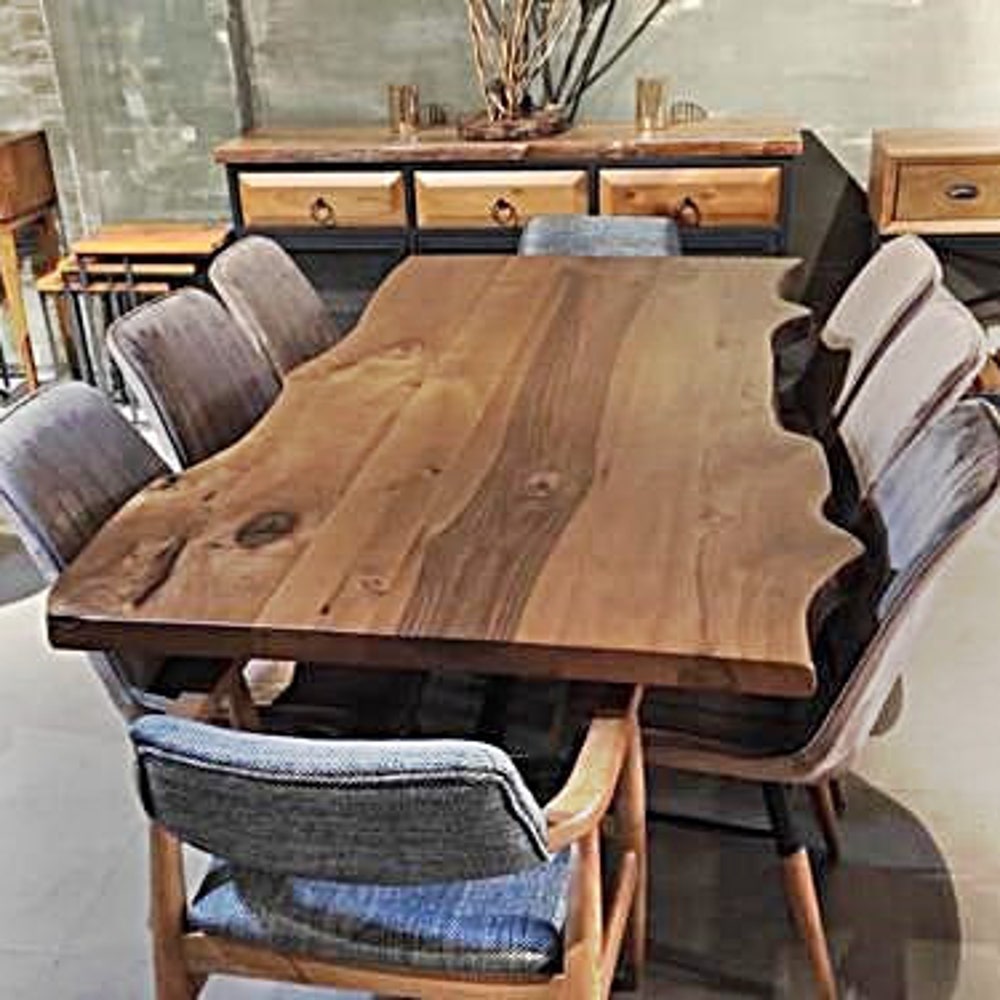 American Black Walnut Table, Live Edge Table, Walnut Table, Custom Table, Dinning Room Table, Garden Table, Kitchen Table, office table