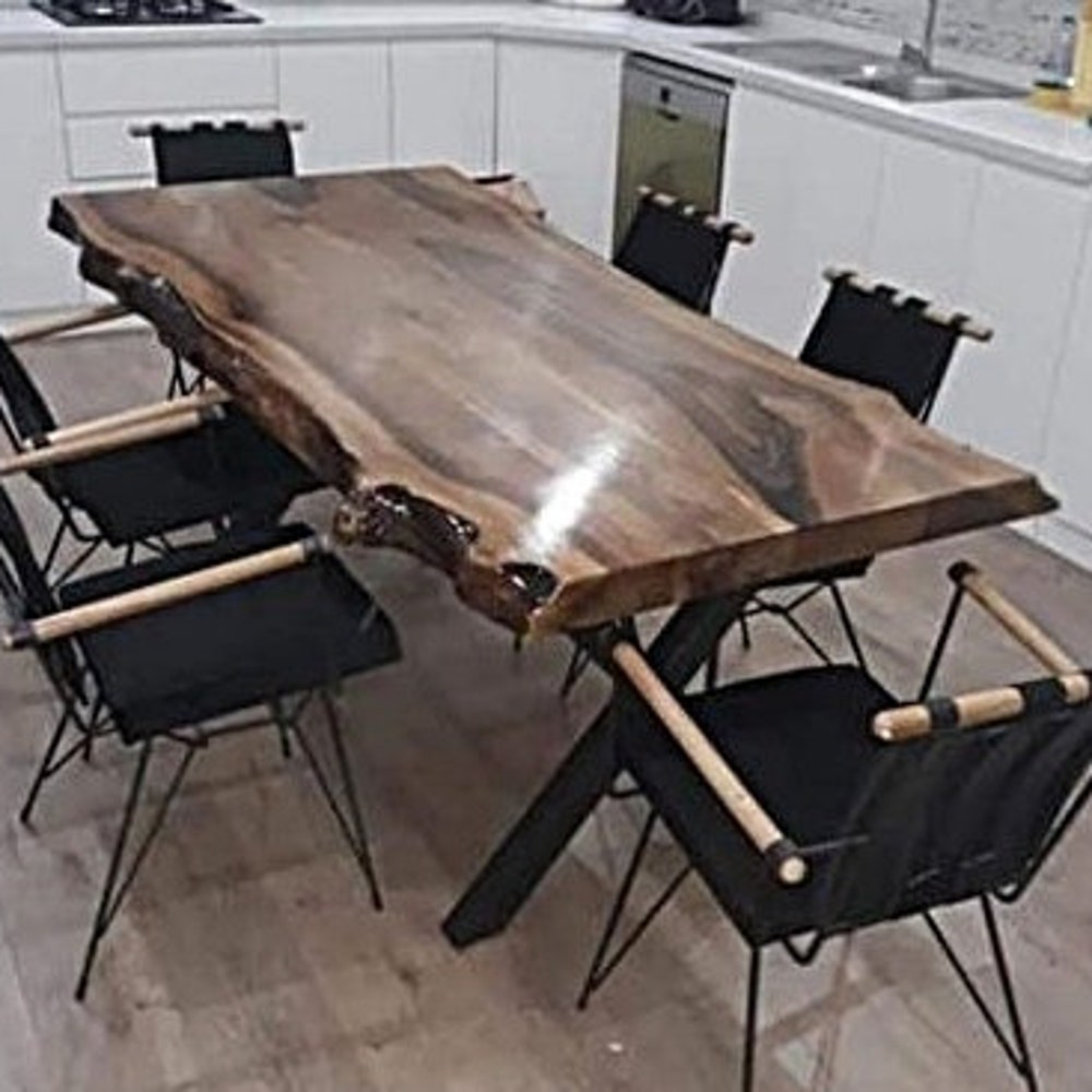 American Black Walnut Table, Live Edge Table, Walnut Table, Custom Table, Dinning Room Table, Garden Table, Kitchen Table, office table
