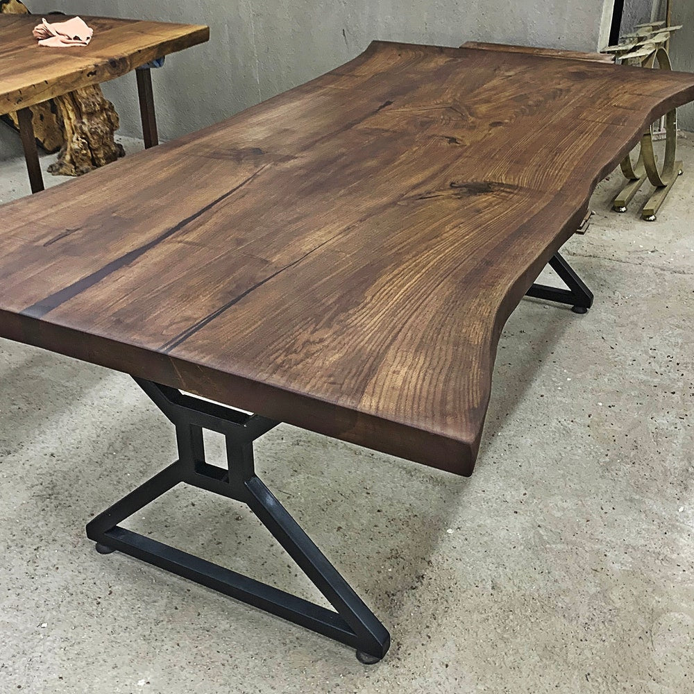 American Walnut Table, Live Edge Table, Walnut Table, Custom Table, Dinning Room Table, Garden Table, Kitchen Table, office table