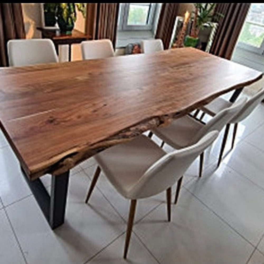 American Walnut Table, Live Edge Table, Walnut Table, Custom Table, Dinning Room Table, Garden Table, Kitchen Table, office table