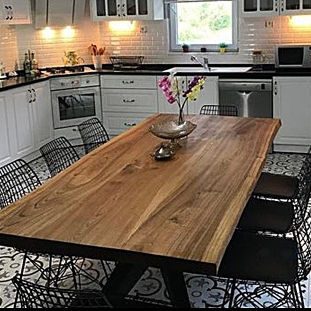 American Walnut Table, Live Edge Table, Walnut Table, Custom Table, Dinning Room Table, Garden Table, Kitchen Table, office table