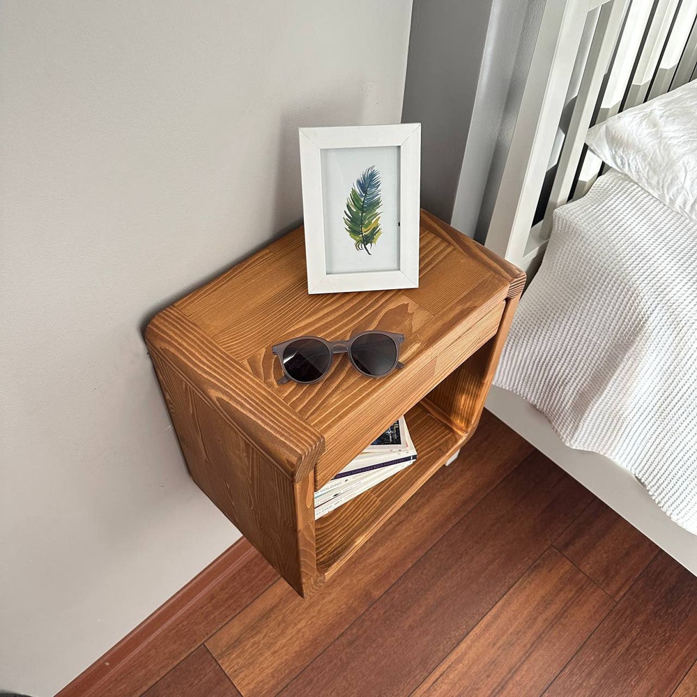 Wall nightstand,Floating Nightstand,Drawer nightstand