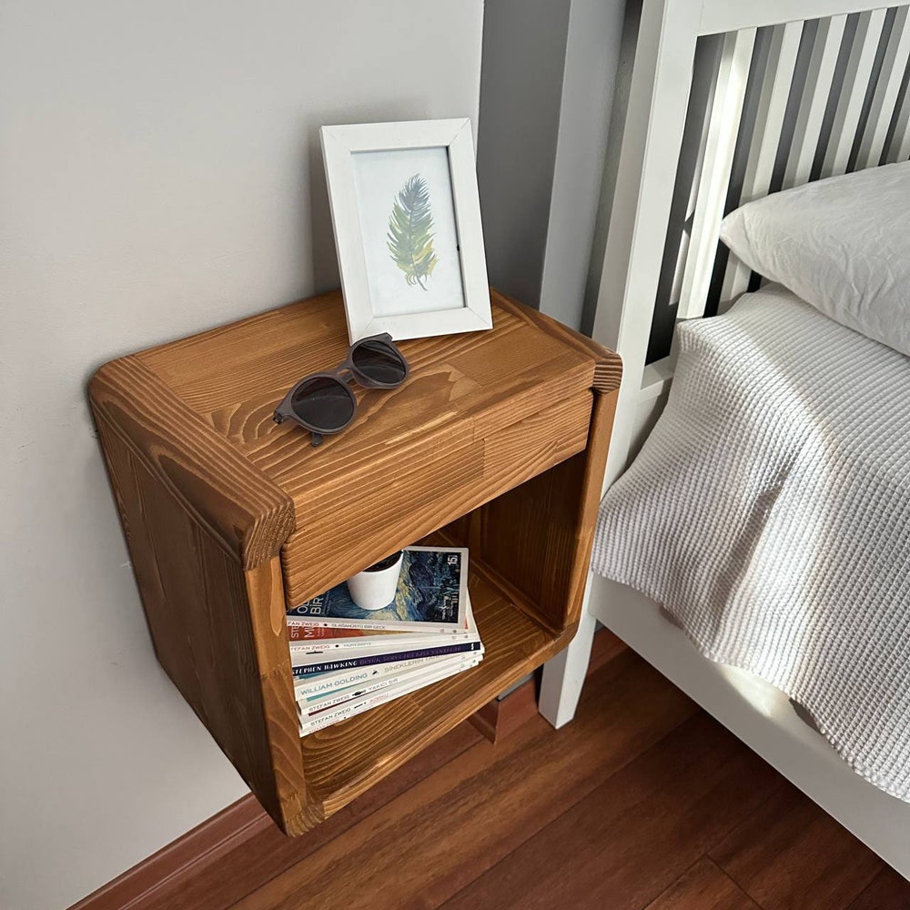 Wall nightstand,Floating Nightstand,Drawer nightstand