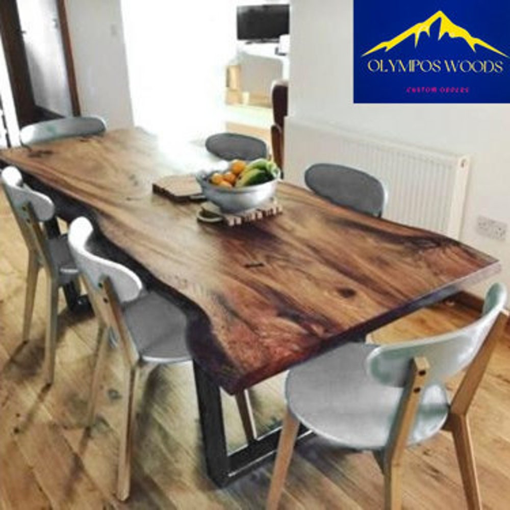 American Black Walnut Table, Live Edge Table, Walnut Table, Custom Table, Dinning Room Table, Garden Table, Kitchen Table, office table