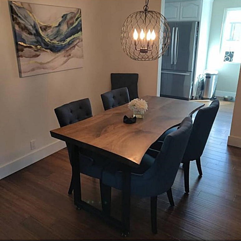 American Black Walnut Table, Live Edge Table, Walnut Table, Custom Table, Dinning Room Table, Garden Table, Kitchen Table, office table