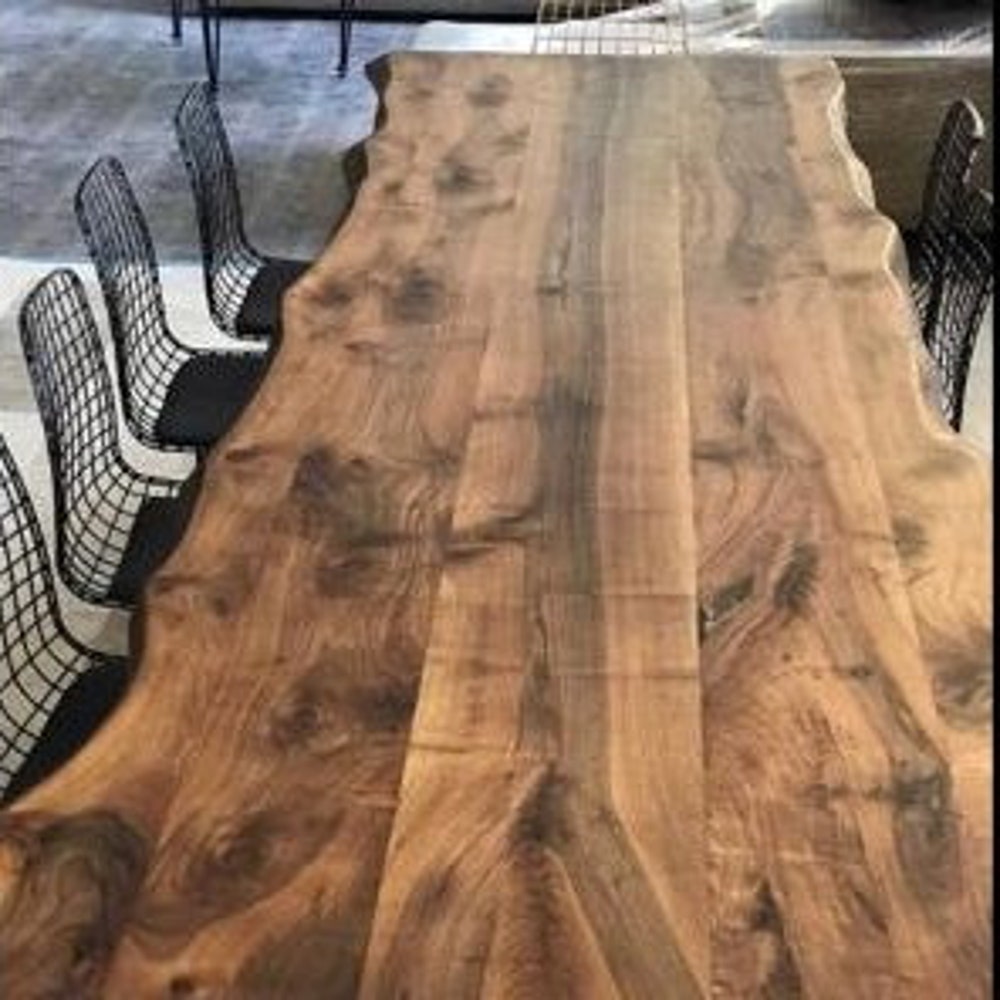 American Walnut Table, Live Edge Table, Walnut Table, Custom Table, Dinning Room Table, Garden Table, Kitchen Table, office table