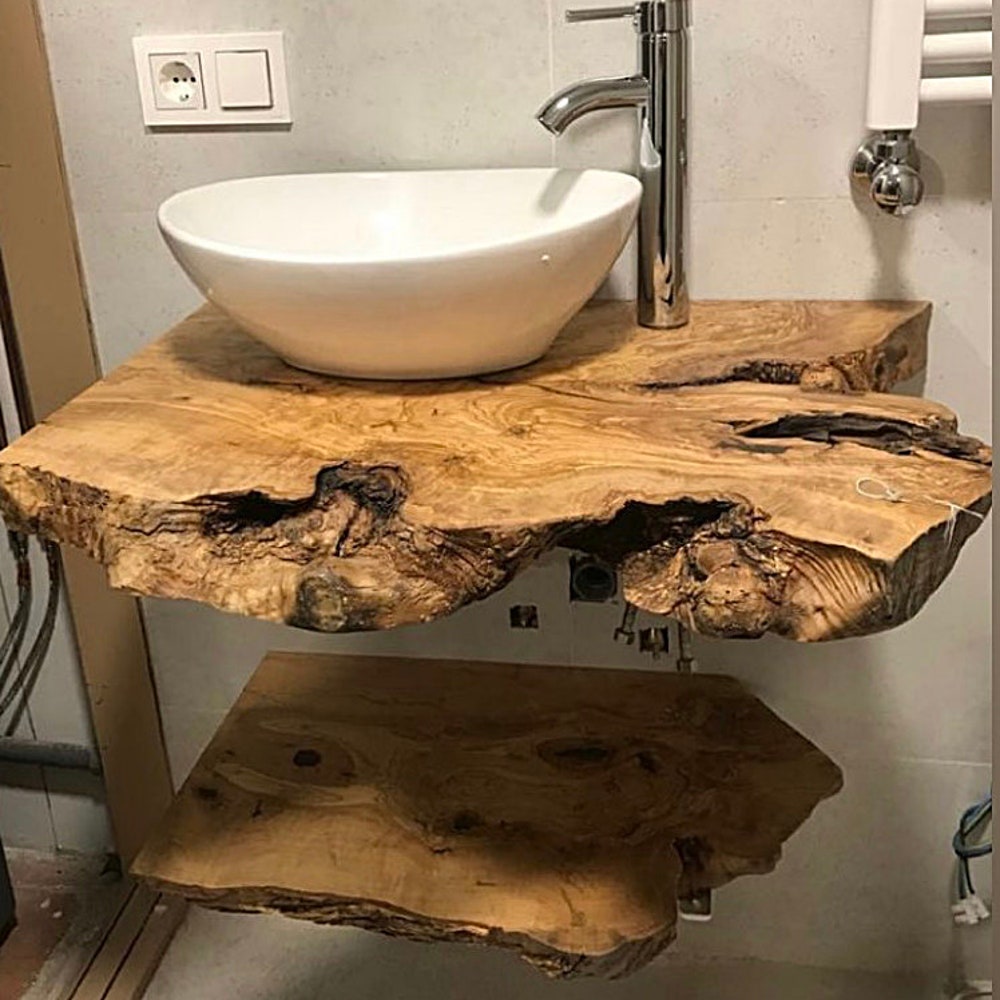 Bathroom decor, Bathroom Wooden Sink, Bathroom Wooden bottom shelve, home decors, Hair studio Designs