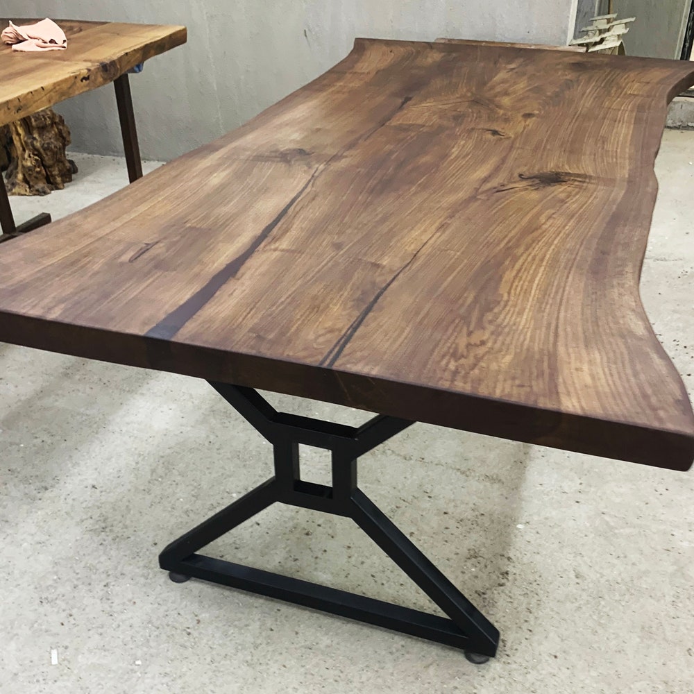 American Walnut Table, Live Edge Table, Walnut Table, Custom Table, Dinning Room Table, Garden Table, Kitchen Table, office table