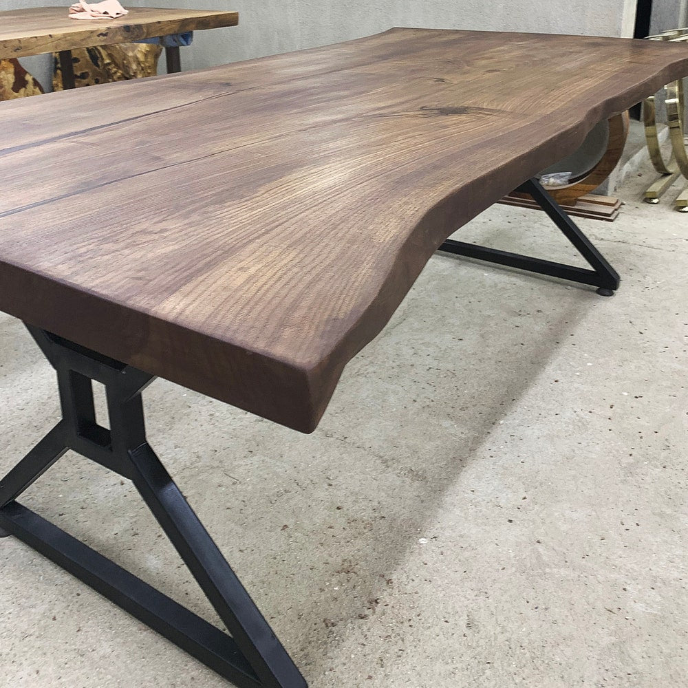 American Walnut Table, Live Edge Table, Walnut Table, Custom Table, Dinning Room Table, Garden Table, Kitchen Table, office table