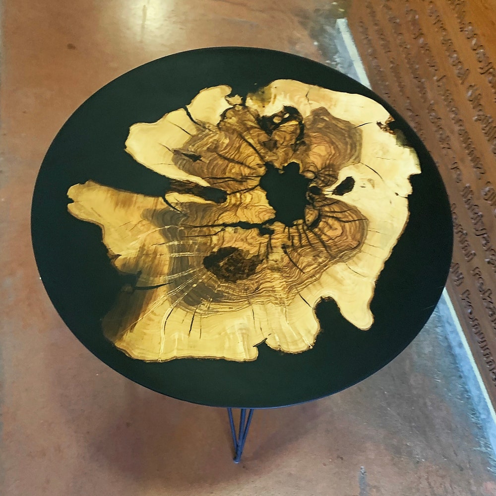 Round Coffee Table, Live Edge Side Table, Rustic Coffee Table, Bedside Table, End Table, Round table, center table
