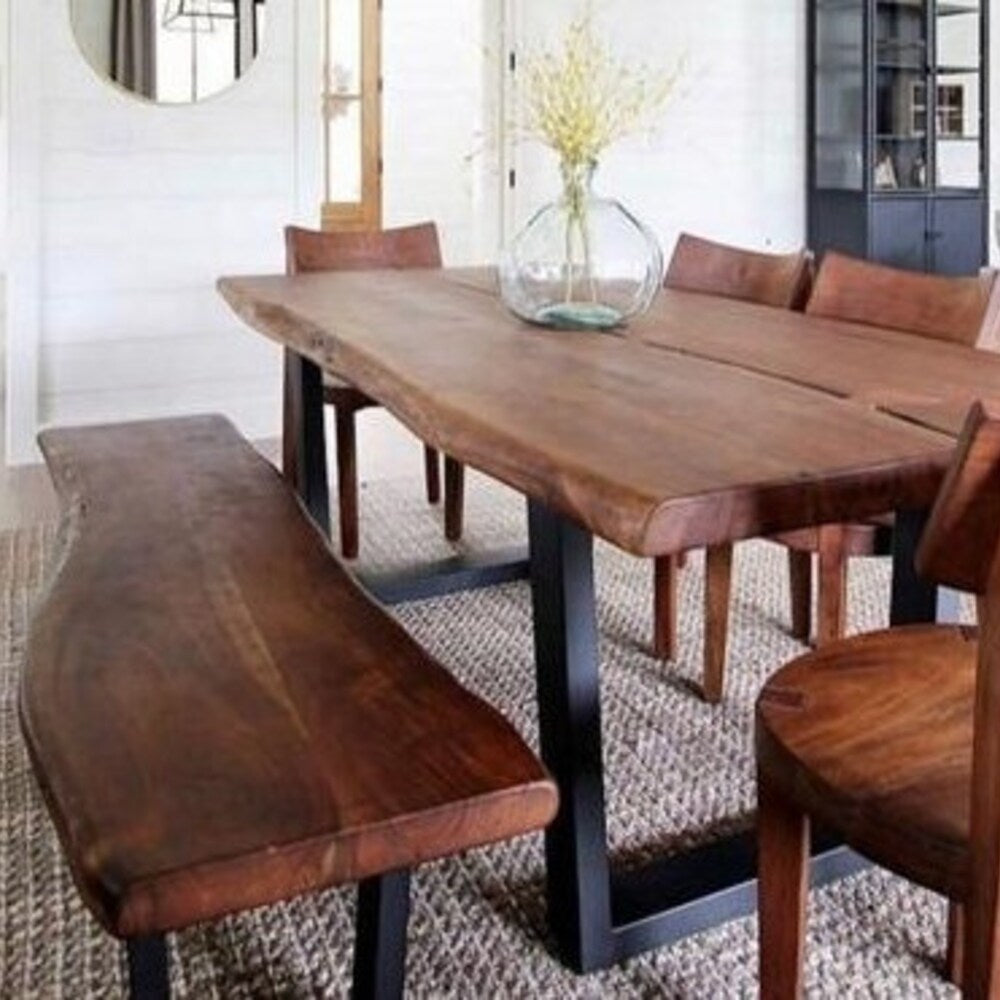 Walnut Table and Bench Set,Farm House Table,Industrial Wood Bar Table,Walnut Long Sofa Table,Buffet Table,Office Meeting Table,Custom Table