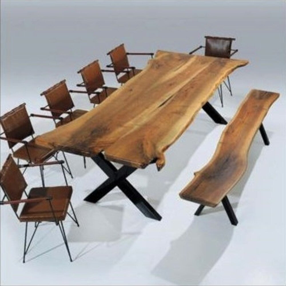 Walnut Table and Bench Set,Farm House Table,Industrial Wood Bar Table,Walnut Long Sofa Table,Buffet Table,Office Meeting Table,Custom Table