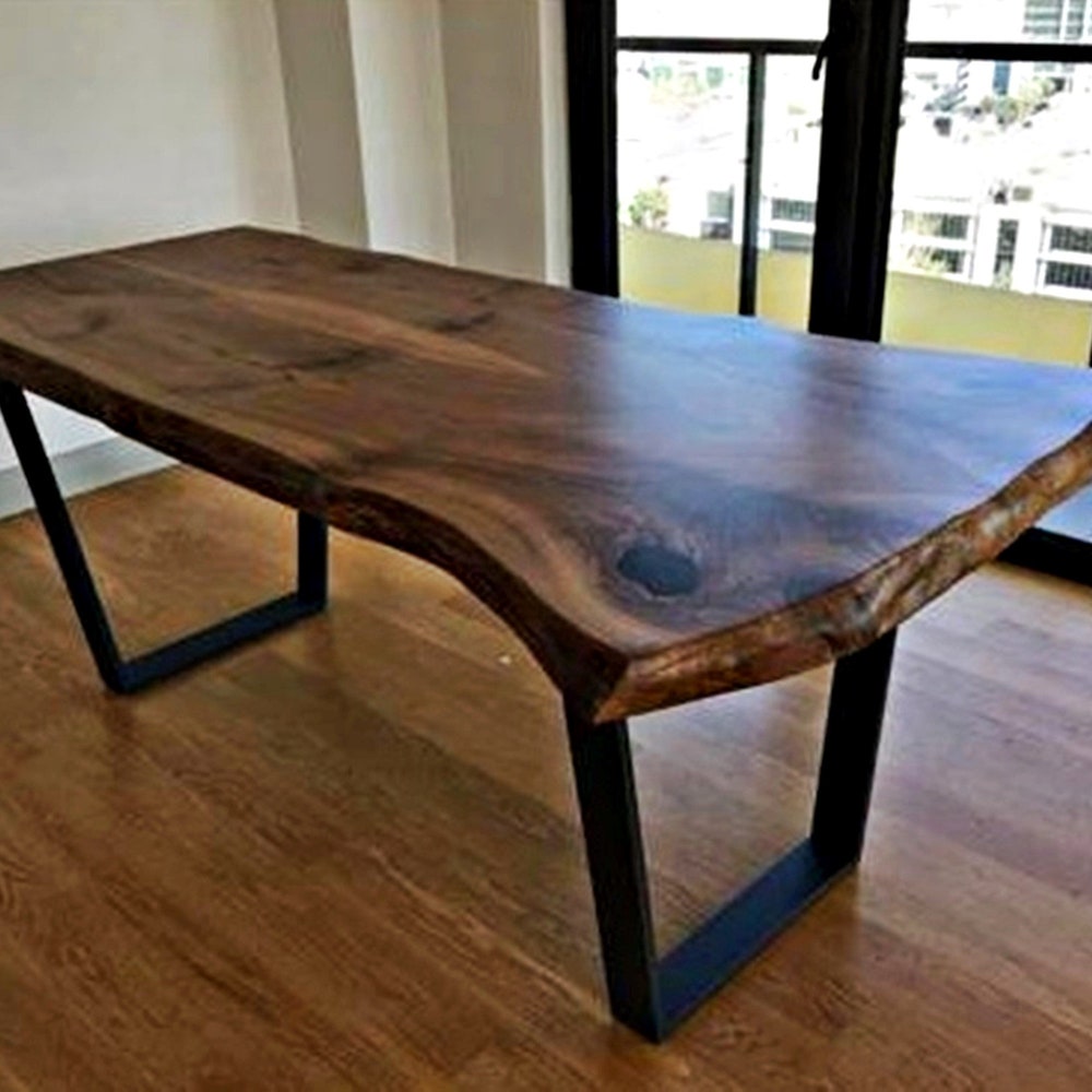 American Walnut Table, Live Edge Table, Walnut Table, Custom Table, Dinning Room Table, Garden Table, Kitchen Table, office table
