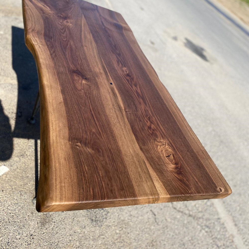 American Walnut Table, Live Edge Table, Walnut Table, Custom Table, Dinning Room Table, Garden Table, Kitchen Table, office table