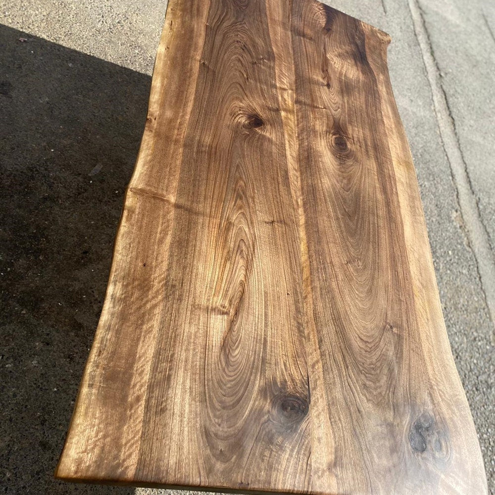 American Walnut Table, Live Edge Table, Walnut Table, Custom Table, Dinning Room Table, Garden Table, Kitchen Table, office table
