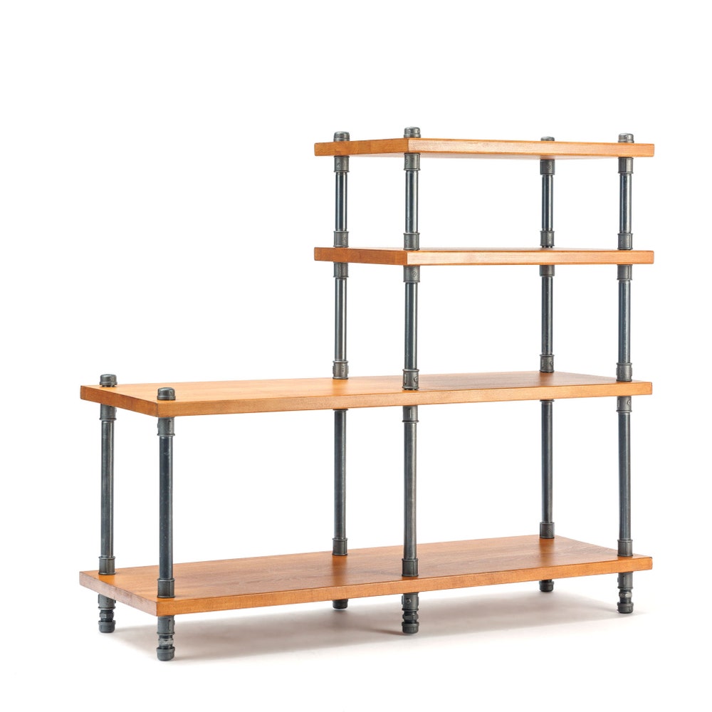 3 in 1 Industrial pipe stand, Vinyl  storage, Record storage, Record cabinet, Record player console