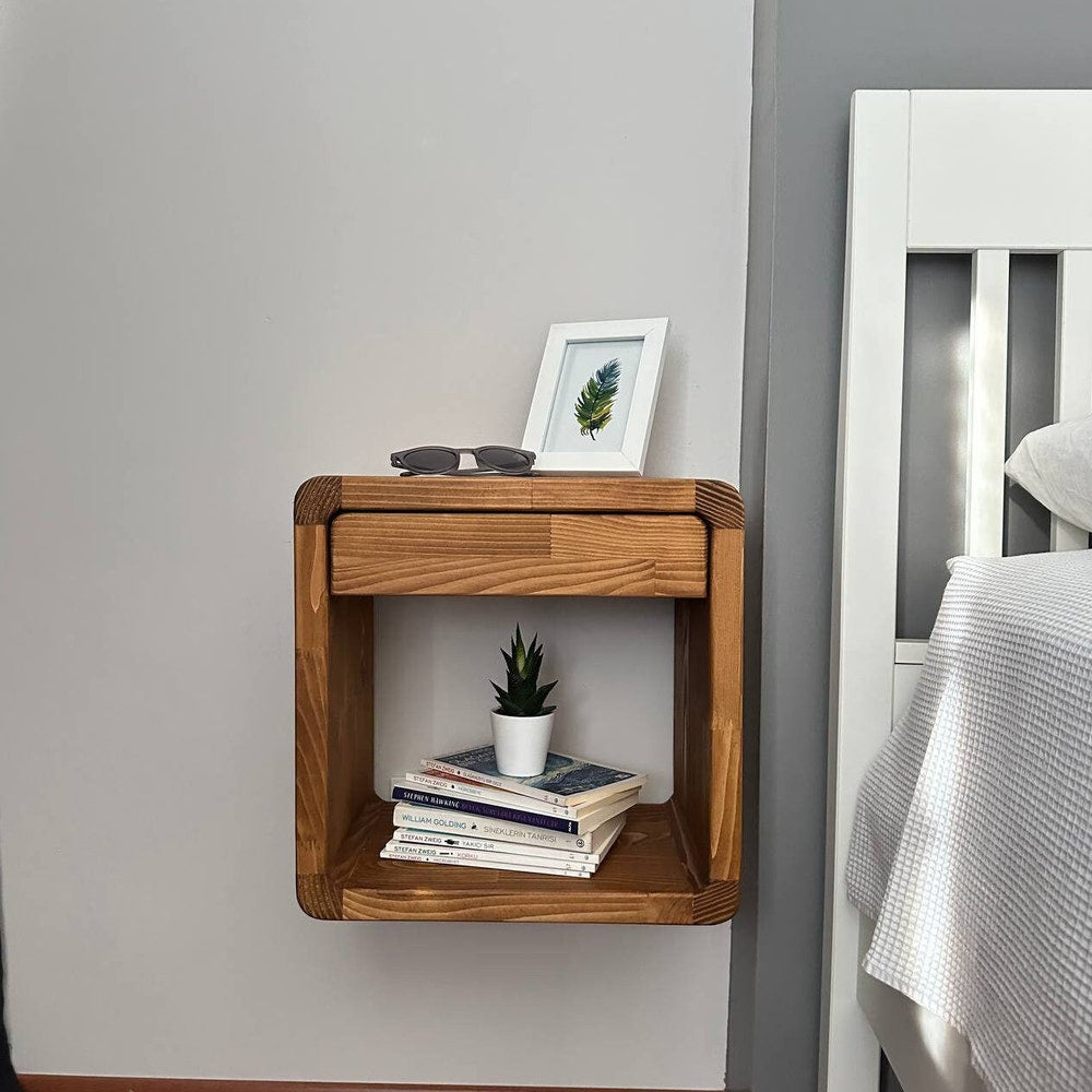 Wall nightstand,Floating Nightstand,Drawer nightstand