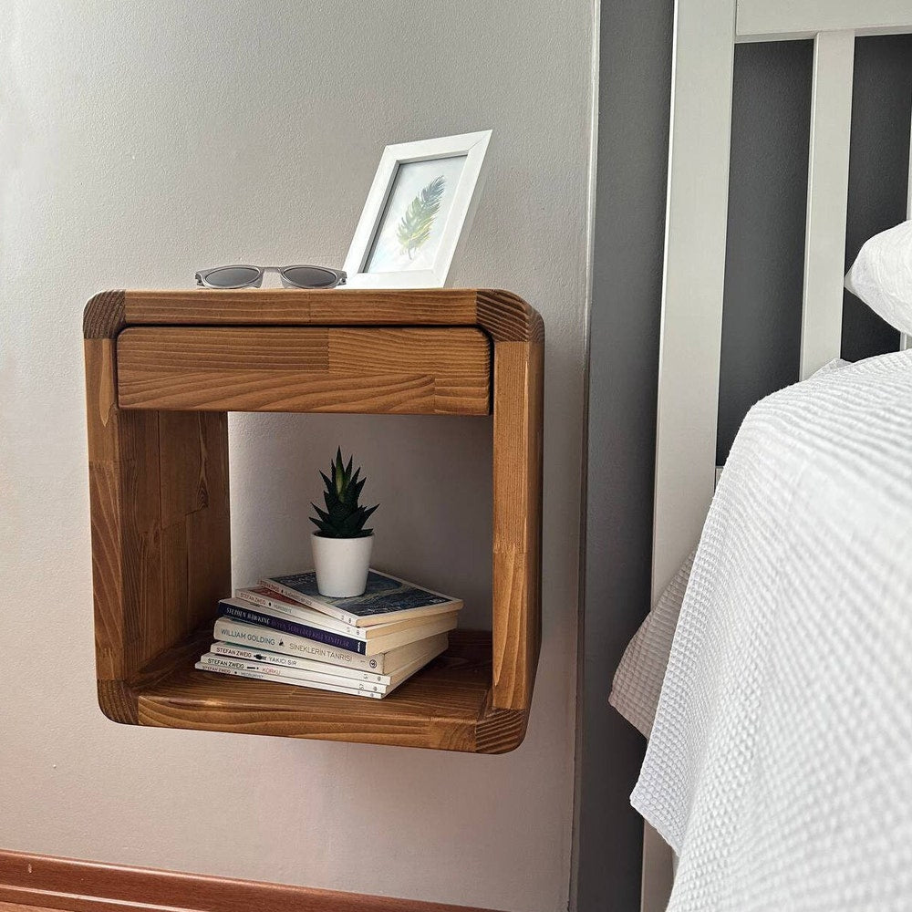 Wall nightstand,Floating Nightstand,Drawer nightstand