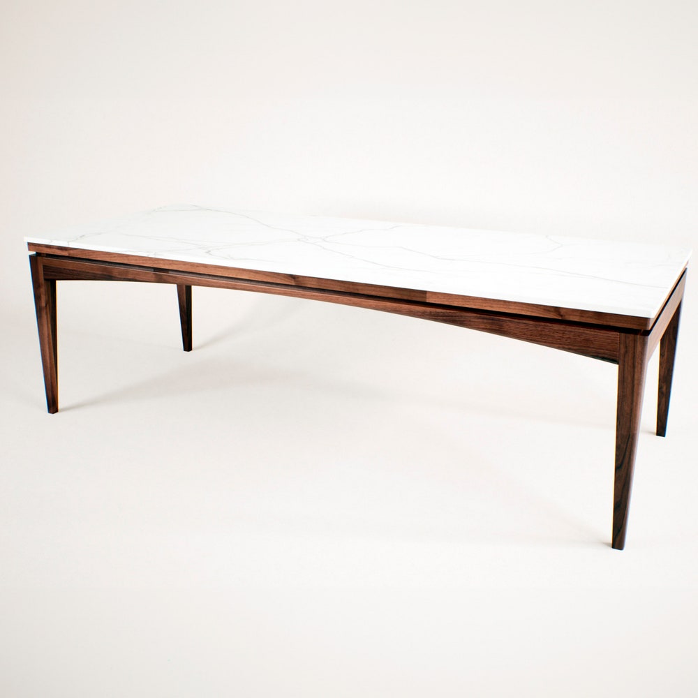 Art deco marble dinning table, farm house table, marble table, dinning room table, wood dinning table with marble top, mid century furniture