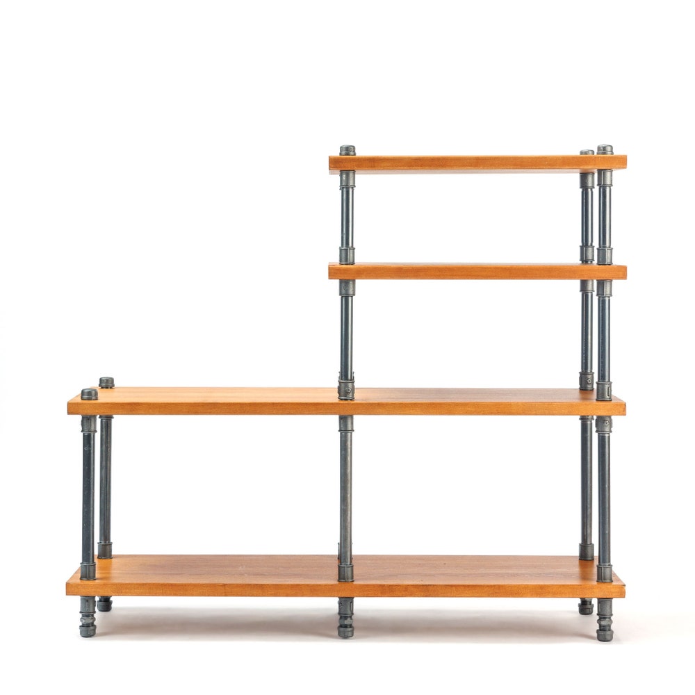 3 in 1 Industrial pipe stand, Vinyl  storage, Record storage, Record cabinet, Record player console