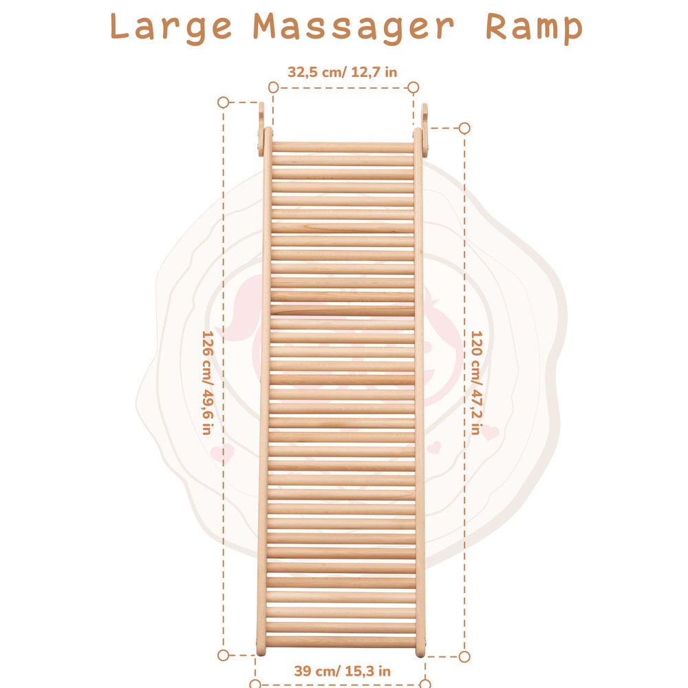 55x40" Up to 6 Years Baby Mobile Large Triangle Climber Scandinavian Indoor Playground, Busy Board Massager Ramp & Waldorf Rope Accessory