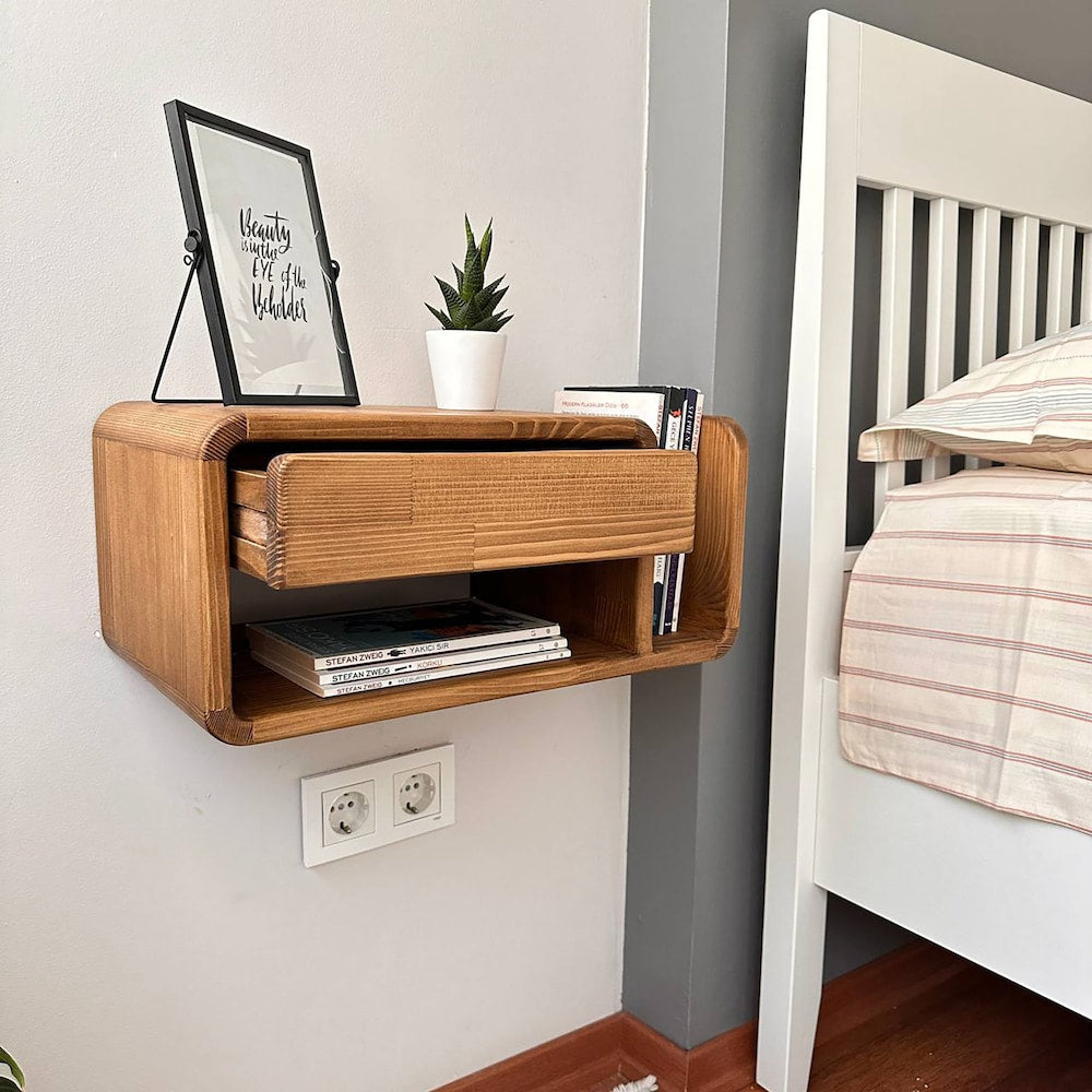 Drawer nightstand,Floating Nightstand,Wall nightstand