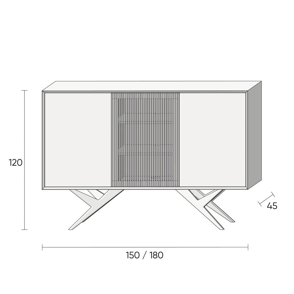 Walnut credenza prefect for dining room, dresser, commode, media cabinet console