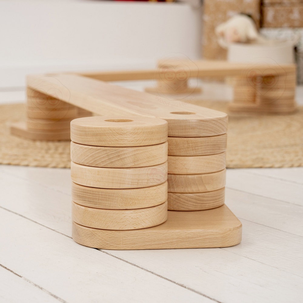 Wooden Balance Beam, Balance Toy, Montessori Balance Toys, Balance Board, Wooden gymnastic Set