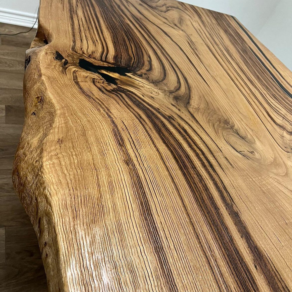 Chestnut Live Edge Desk | Wood | Table | Live Edge | Rustic | Modern | Dining Table | Farmhouse | Dining | Unique | Handmade